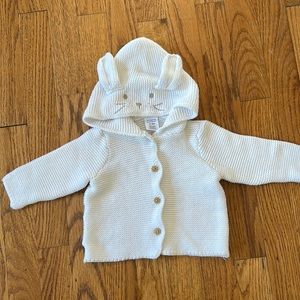 Peyton & Parker - white bunny sweater